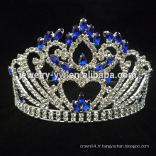 Blue tiara beauty couronnes personnalisées en couleur